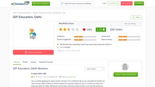 
                            12. IDP EDUCATION DELHI Reviews | Address | Phone Number | Courses