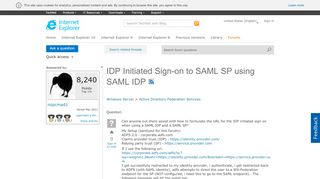 
                            7. IDP Initiated Sign-on to SAML SP using SAML IDP - Microsoft