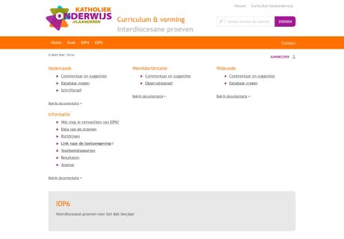 
                            4. IDP6 | Curriculum & vorming - Interdiocesane proeven - Basisonderwijs