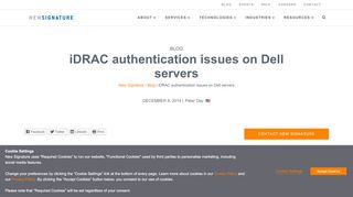 
                            11. iDRAC authentication issues on Dell servers - New Signature