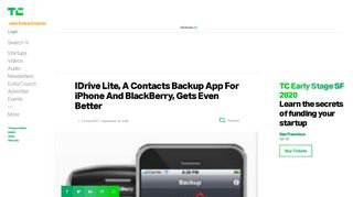 
                            10. IDrive Lite, A Contacts Backup App For iPhone And BlackBerry, Gets ...