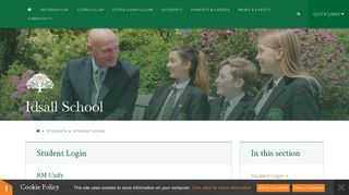 
                            8. Idsall School - Student Login