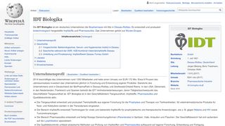 
                            9. IDT Biologika – Wikipedia