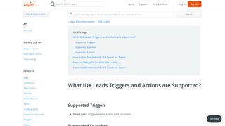 
                            11. IDX Leads - Integration Help & Support | Zapier