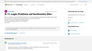 
                            7. IE 11: Login-Probleme auf bestimmten Sites - Microsoft Community