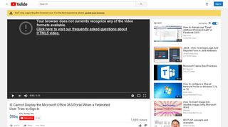 
                            4. IE Cannot Display the Microsoft Office 365 Portal When a Federated ...