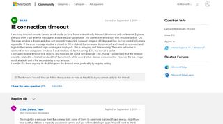 
                            10. IE connection timeout - Microsoft Community