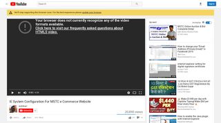 
                            7. IE System Configuration For MSTC e Commerce Website - YouTube