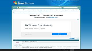 
                            8. IE11 - This page can't be displayed Solved - Windows 7 Help Forums