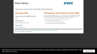 
                            12. IEEE Author Gateway: Login
