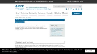 
                            4. IEEE - Create an IEEE Account