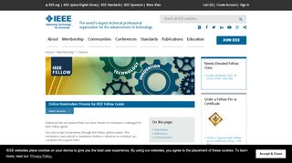 
                            7. IEEE - Online Nomination Process for IEEE Fellow Grade