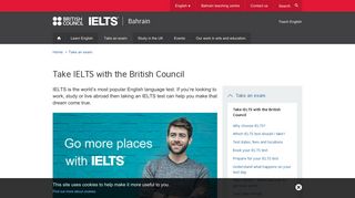 
                            12. IELTS - British Council | البحرين