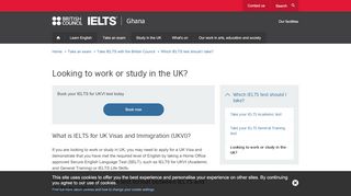 
                            5. IELTS for UK Visas and Immigration - British Council | Ghana