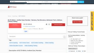
                            6. IELTS NINJA - Andheri East, Mumbai - Reviews, Fee Structure ...