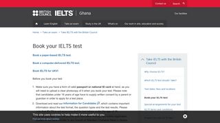 
                            5. IELTS registration | British Council