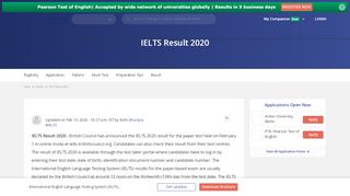 
                            11. IELTS Results 2019 (February IELTS Scores) - By British ...
