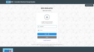 
                            7. iERS :: Innovative Electronic Receipt System :: Login