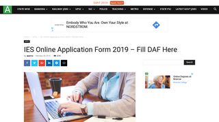 
                            8. IES Online Application Form 2019 Withdrawing (Started) – Apply for ...