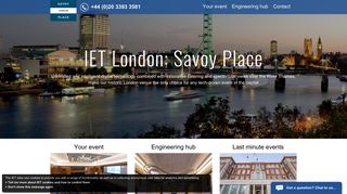 
                            5. IET London: Savoy Place