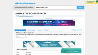 
                            3. ietsict-careers.com at WI. ICT Manpower Online Application
