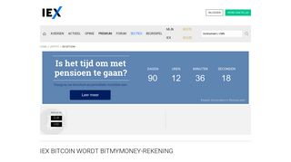 
                            8. IEX Bitcoin - veilig en makkelijk een bitcoinrekening | IEX.nl