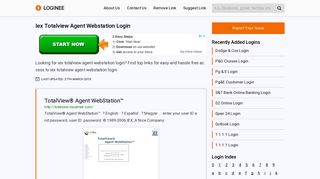 
                            4. Iex Totalview Agent Webstation Login