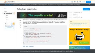 
                            1. If else login page in php - Stack Overflow