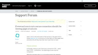 
                            4. If www.aol.com is not a secure connection should i be viewing pages ...