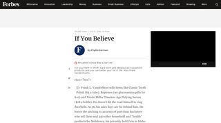 
                            8. If You Believe - Forbes