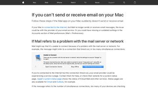 
                            10. If you can't send or receive email on your Mac - Apple Support