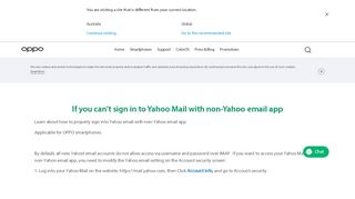 
                            6. If you can't sign in to Yahoo Mail with non-Yahoo email app | OPPO ...