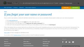 
                            5. If you forget your user name or password | UpToDate