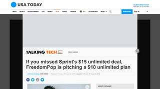 
                            11. If you missed Sprint's $15 unlimited deal, FreedomPop is pitching a ...