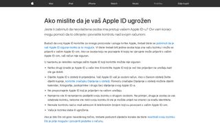 
                            5. If you think your Apple ID has been compromised - Apple Podrška