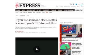 
                            9. If you use someone else's Netflix account, you NEED to read this ...