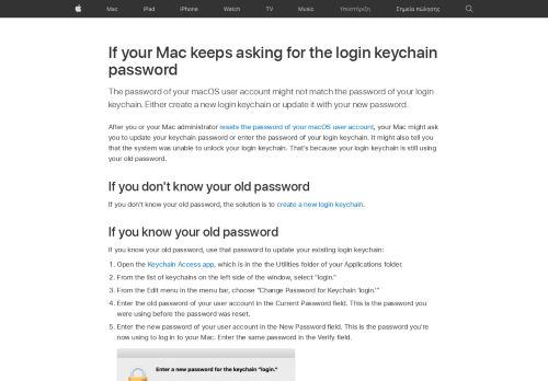 
                            2. If your Mac keeps asking for the login keychain password - Apple ...