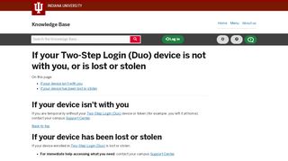 
                            6. If your Two-Step Login (Duo) device is not with you, or is lost or stolen