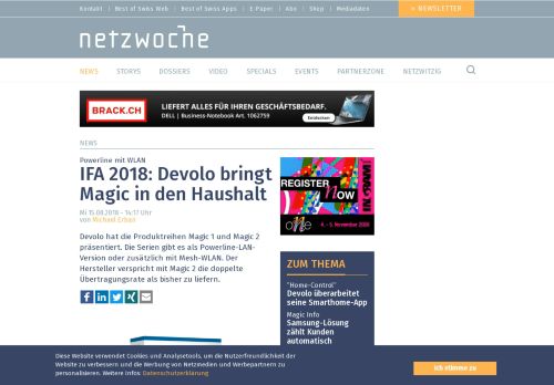 
                            8. IFA 2018: Devolo bringt Magic in den Haushalt | Netzwoche