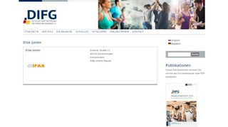 
                            11. IFAA GmbH | DIFG-VERBAND