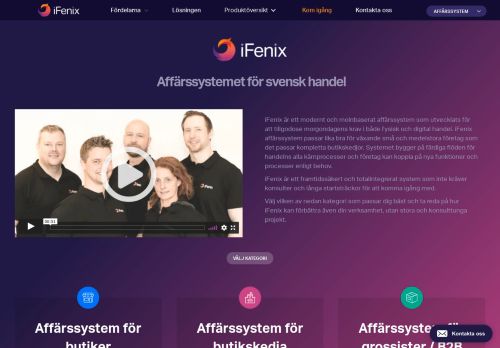 
                            2. iFenix: Ett heltäckande och totalintegrerat affärssystem