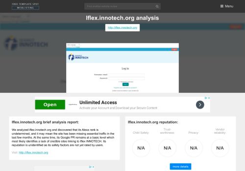 
                            8. Iflex INNOTECH. SEAMEO INNOTECH: Log in to the site