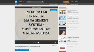 
                            8. Ifms government of maharashtra - SlideShare