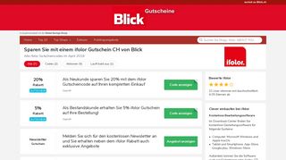 
                            8. ifolor Gutschein Schweiz → 20% Rabatt » Februar 2019 - Blick.ch