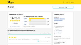 
                            8. ifolor.ch Bewertungen & Erfahrungen | Trusted Shops