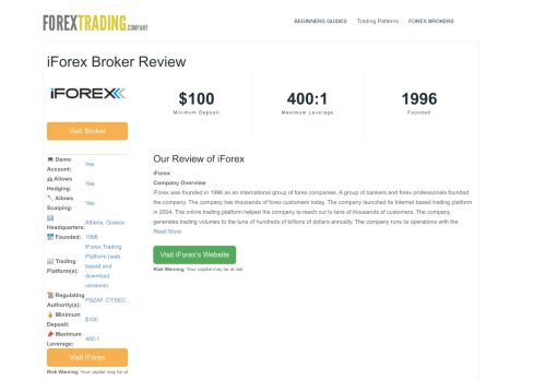 
                            8. iForex Forex Broker Review: Sign Up Bonus, Spreads ... - Forex Trading