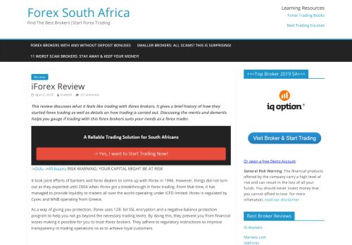 
                            11. iForex Review | Forex South Africa