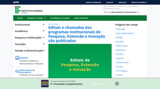 
                            3. IFPR – Instituto Federal do Paraná – Site do IFPR