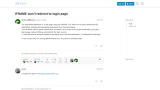 
                            7. IFRAME won't redirect to login page - Metabase Discussion