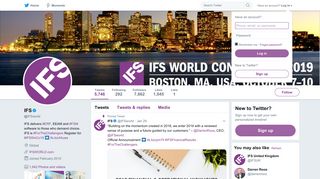 
                            7. IFS (@IFSworld) | Twitter